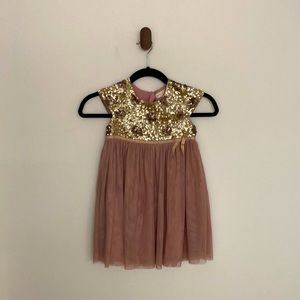 Brand - Mini Boden • Size - Youth 4-5 • Color - gold and purple